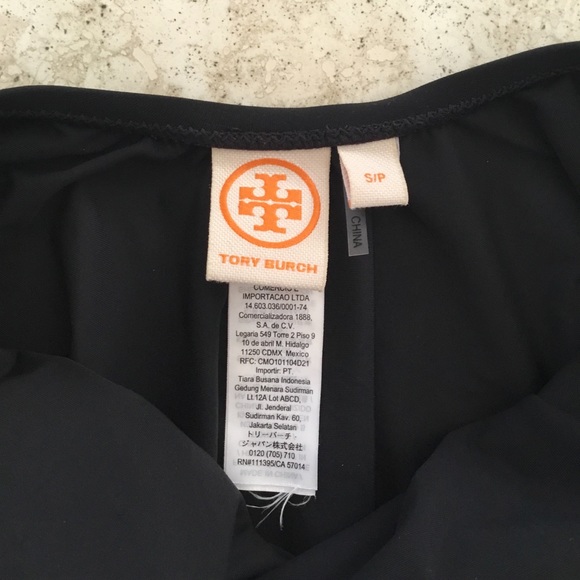 Tory Burch Solid Tie One-Piece Plunging Halter Swimsuit - Size Small - Picture 10 of 13